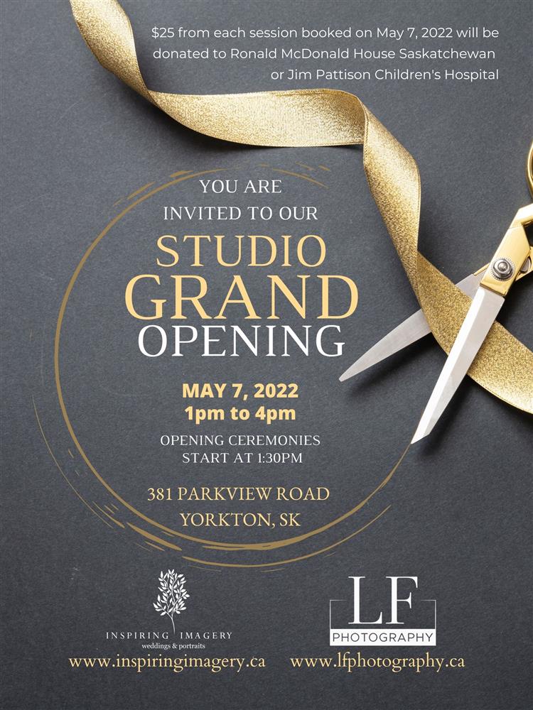 Studio Grand Opening Poster